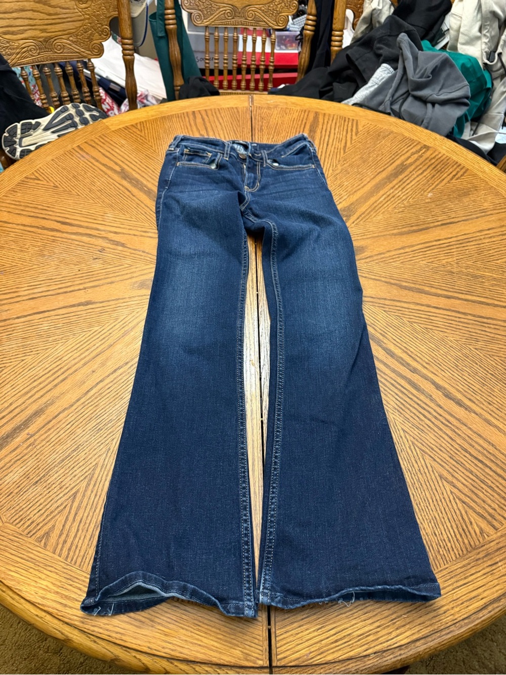 Hollister Dark Blue Flare Jeans - Wide Leg
